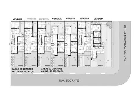 Casa com 3 dormitórios à venda, 112 m² por R$ 330.000,00 - Interlagos - Cascavel/PR