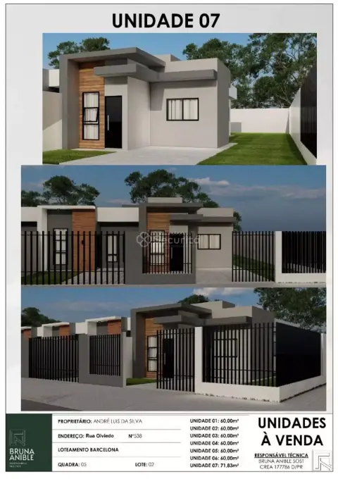 Casa com 3 dormitórios à venda, 71 m² por R$ 400.000,00 - Interlagos - Cascavel/PR