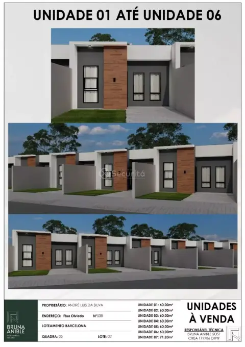 Casa com 2 dormitórios à venda, 60 m² por R$ 295.000,00 - Interlagos - Cascavel/PR