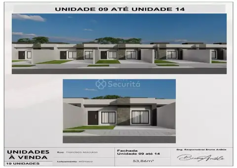 Casa com 2 dormitórios à venda, 53 m² por R$ 285.000,00 - Floresta - Cascavel/PR