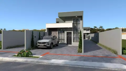 Casa com 1 suíte e 2 quartos à venda, 75 m² por R$ 499.900 - Brasmadeira - Cascavel/PR
