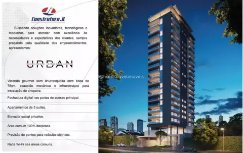 Apartamento com 3 suítes à venda no Edifício Urban Tower , 201 m² - Centro - Cascavel/PR