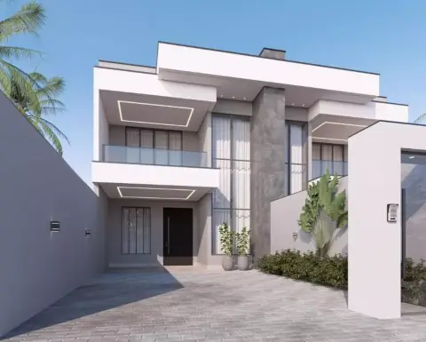 Sobrado em fase de obra com ampla sobra de terreno na região sul, Bairro Verona.