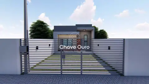 Casa nova Jardim Veredas com 1 suíte mais 2 quartos