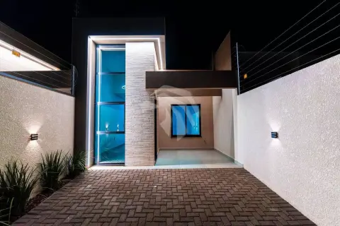 Casa com 1 dormitório,1 Suíte,Banheiro,sala e cozinha integrada,garagem .à venda, 56 m² por R$ 380.000 - Esmeralda - Cascavel/PR