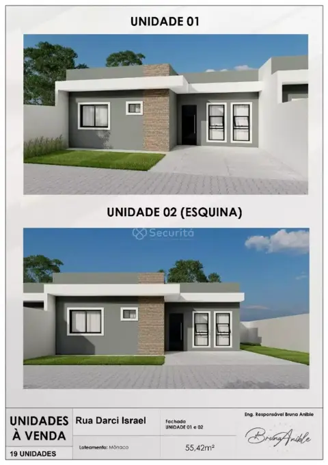Casa com 2 dormitórios à venda, 55 m² por R$ 310.000,00 - Floresta - Cascavel/PR