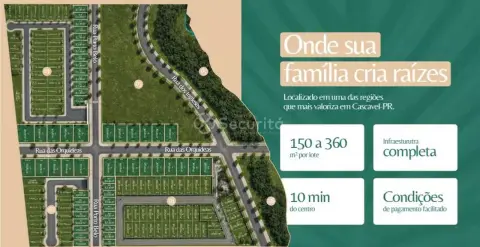 Terreno à venda, 360 m² por R$ 279.000 - Guarujá - Cascavel/PR